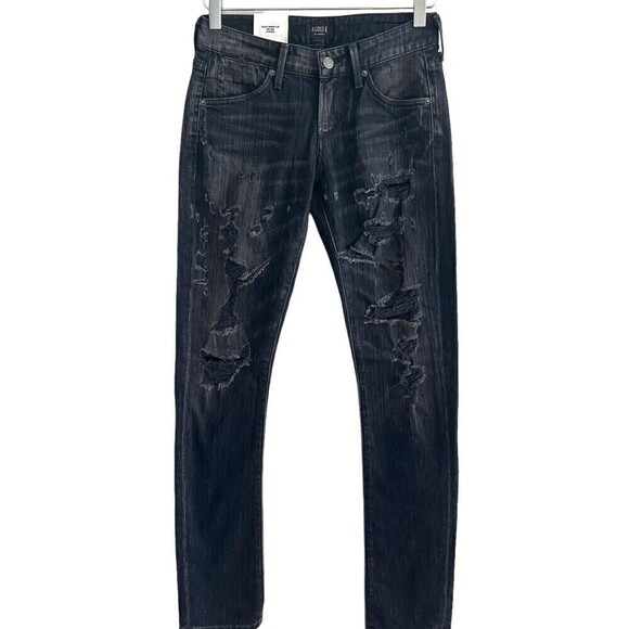NWT Agolde Chloe Jeans distressed Size 24 Black - Picture 2 of 16